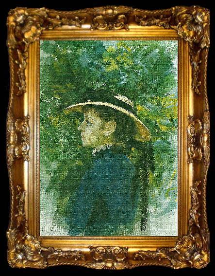 framed  Anders Zorn emma i schaferhatt, ta009-2